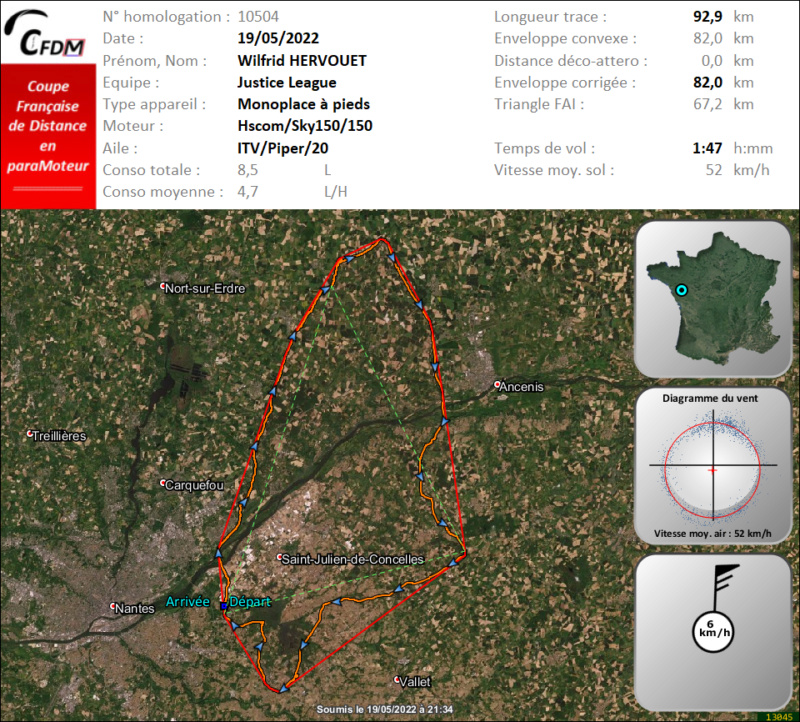 10504 - 19/05/22 - Wilfrid HERVOUET - 81 km - homologué Img3082