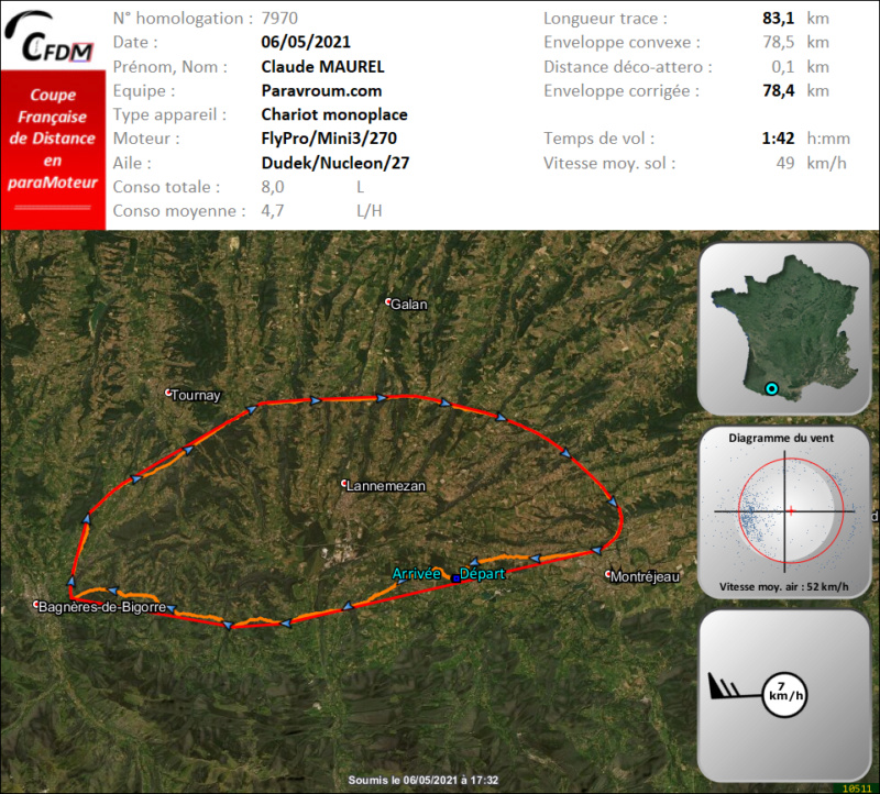 7970 - 06/05/21 - Claude MAUREL - 78 km - homologué Img448