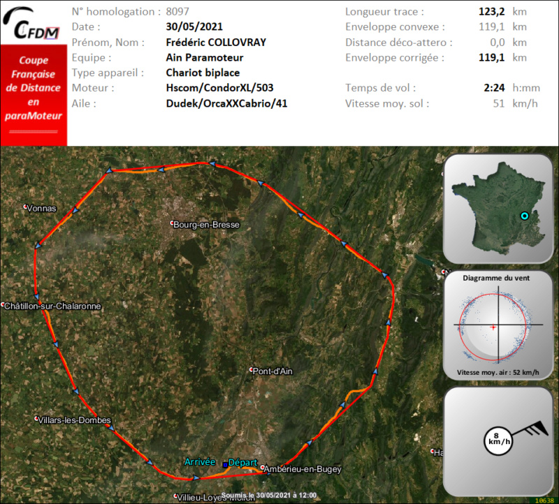 8097 - 30/05/21 - Frédéric COLLOVRAY - 119 km - homologué Img581