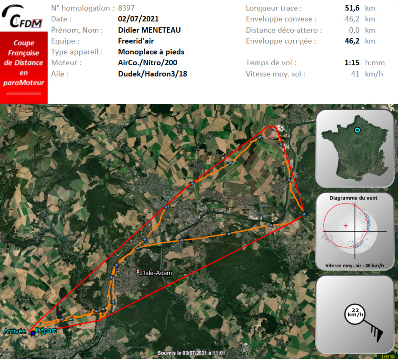 8397 - 02/07/21 - Didier MENETEAU - 46 km - homologué Img885
