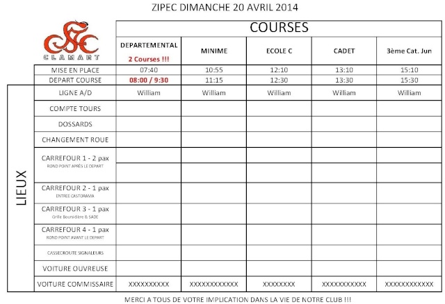 Organisation Courses Route de la ZIPEC Dimanche 20 Avril à Clamart Signal17