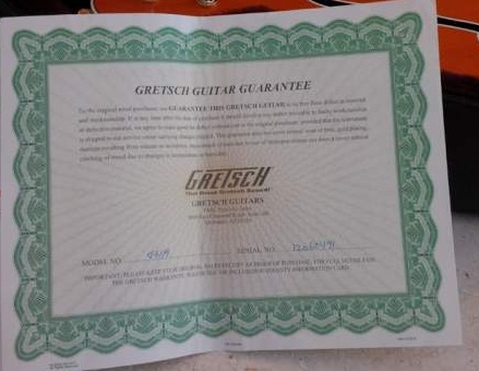 Gretsch G6120DC  Limited Edition Guitar. Sans_t16