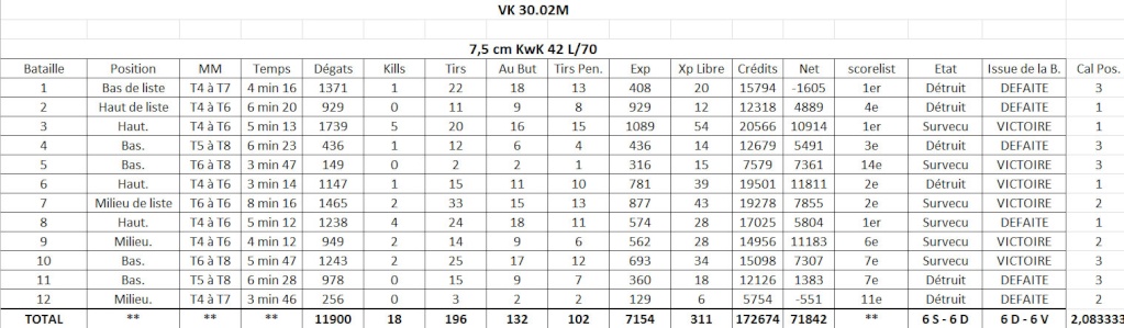 Rapport complet sur le VK 30.02M - 12 batailles en Compte Standard Vk300213