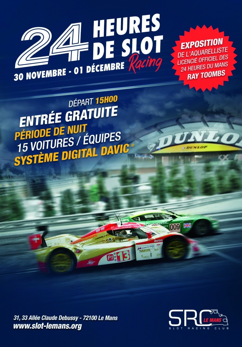 24h du Mans de Slot Racing 2013 Affich11