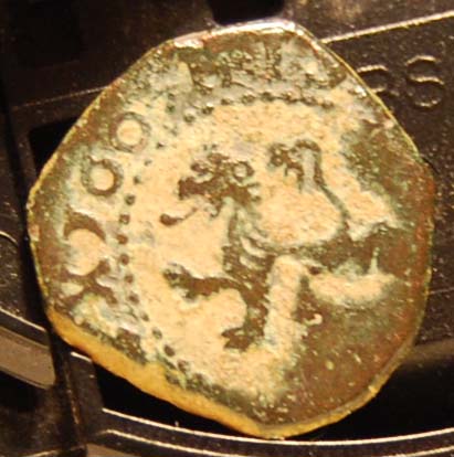 2 maravedís (Ochavo) de  Felipe II  de Burgos  1605 Imagen49