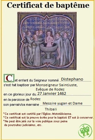 [RP] Registre des Actes de baptêmes de Rodez Baptam10