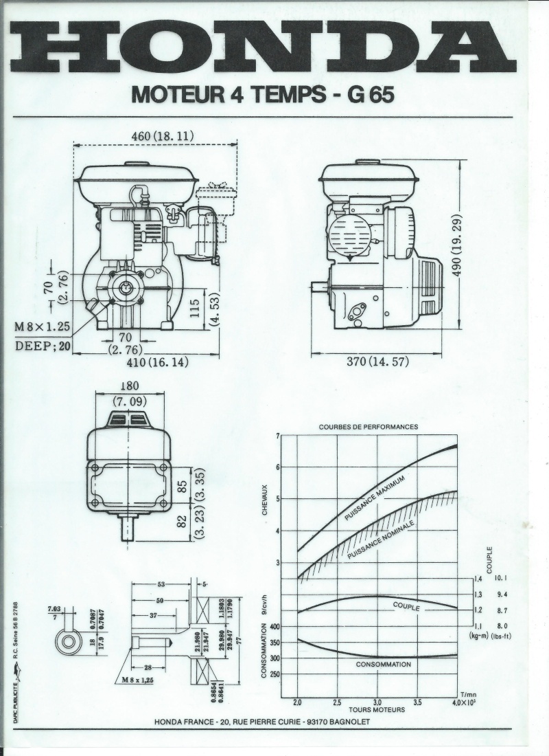 HONDA : Moteurs et groupes électrogènes Honda152