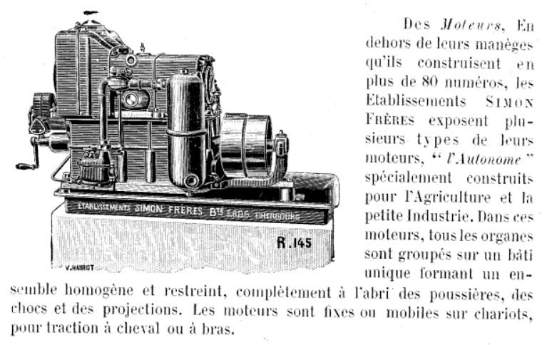 SIMON Frères  Moteur l"Autonome"  Moteur65