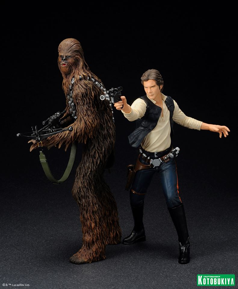 Kotobukiya - Han Solo & Chewbacca - ARTFX+ Statues 2 packs 10170810