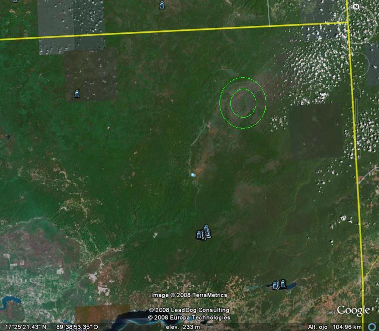 Radiación solar reflejada, foto de satélite espía, Mayas Mayas610