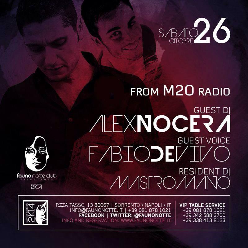 Sabato 26.10 @Fauna notte DiscoClub - Special guest dj ALEX NOCERA & FABIO DE VIVO 13852110