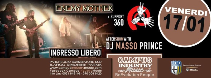 Venerdì 17.01 @Campus Industry - ENEMY MOTHER LIVE + DJ MASSOPRINCE 15356110