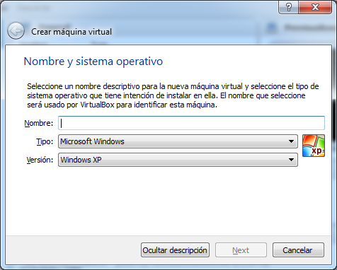 Virtualización con VirutalBox Sin_ta17