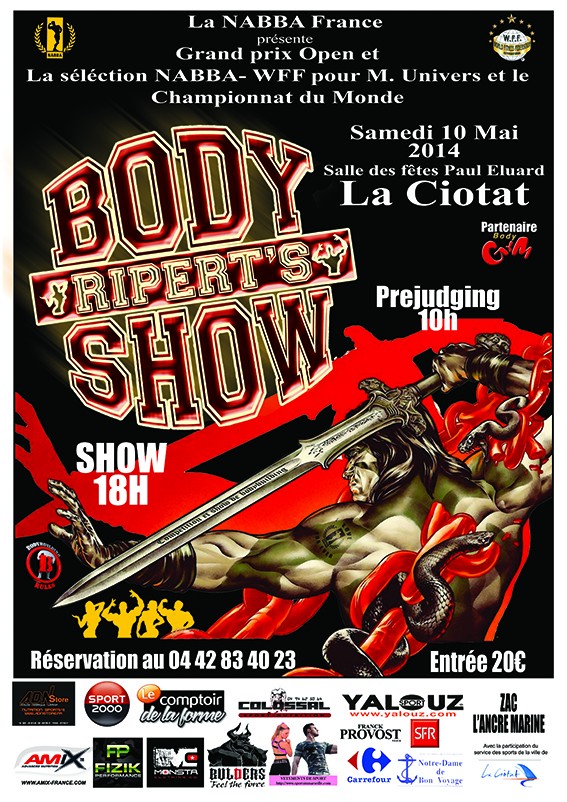 body - RIPERT'S BODY SHOW 2014 Affich14