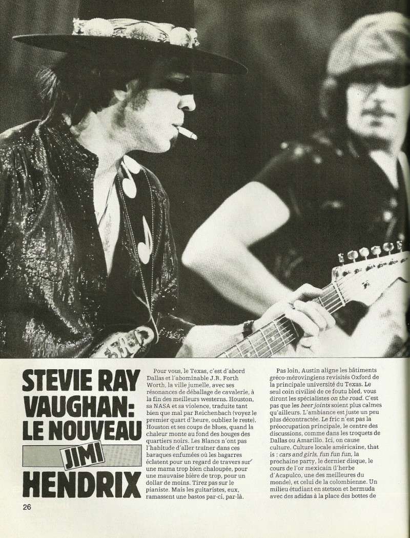 Stevie Ray Vaughan "Guitare Magazine" Septembre 1982 Num25c14