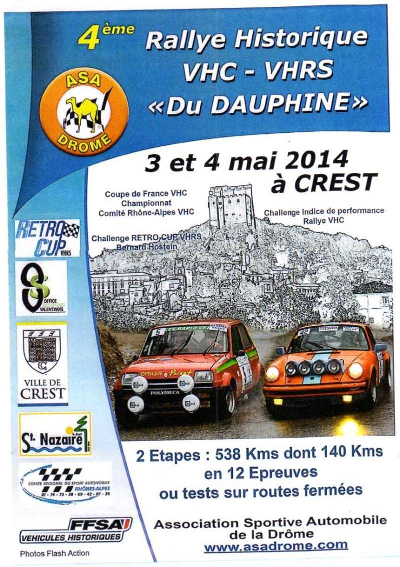 [26] 03 et 04 mai 2014 - 4ème Rallye du Dauphiné à Crest - VHC-VHRS Rallye11