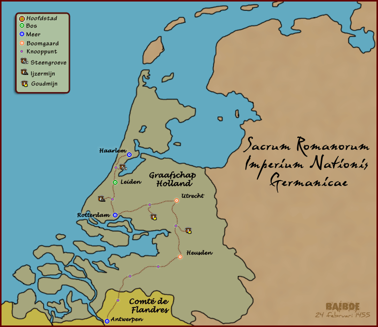 Landkaart: Holland Hollan10