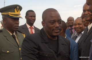 Arrivee du president Joseph Kabila a Mbuji mayi Chef_d10