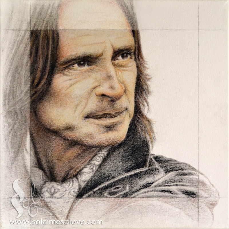 Robert Carlyle (oh ?!) : Graphite, etc sur toile _carly15