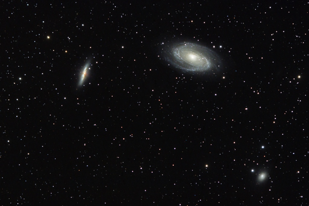 M81_M82 avec lunette de 80 et 1000d M81m8210