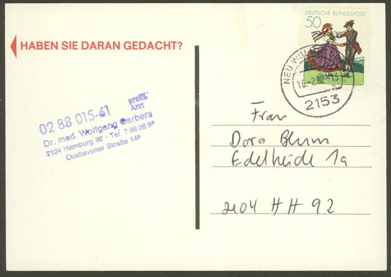 Bundesrepublik Deutschland - Einzel- und Mehrfachfrankaturen 109610