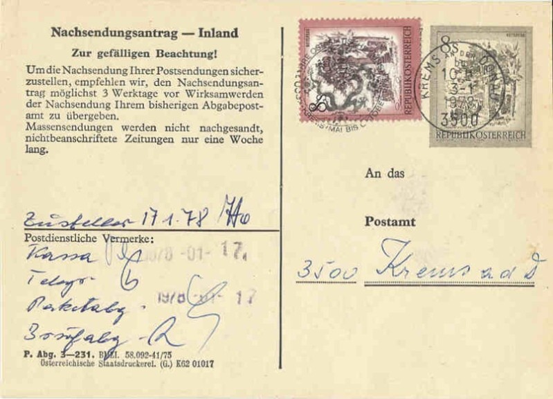 schönes - Ganzsachen mit Wertstempel "Schönes Österreich" Aak_2313