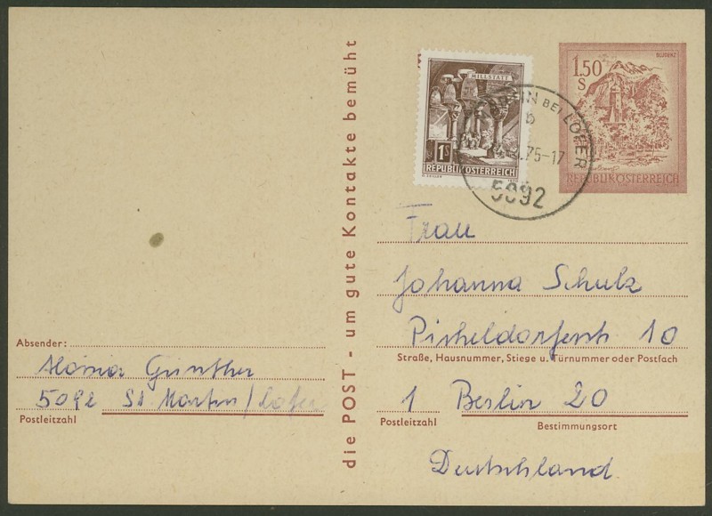 Ganzsachen - Ganzsachen mit Wertstempel "Schönes Österreich" P_438_11