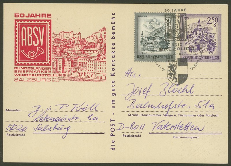 schönes - Wertstempel "Schönes Österreich" - Zudrucke auf Ganzsachen P_446_63