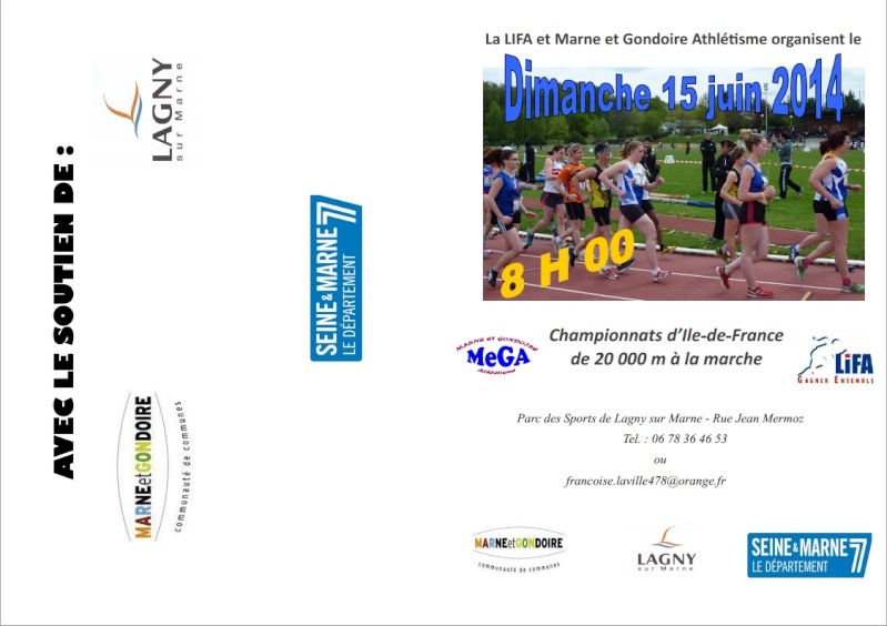 Championnats d'Ile-de-France du 20 000 m le 15 juin Gondoi10