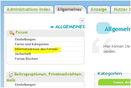 [phpBB3] Adresse / Link des Forum ändern 0112