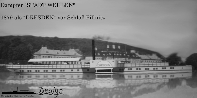 PD "Stadt Wehlen" - Frisch von der Werft als "Dresden" - 1879 Dd3-fo11