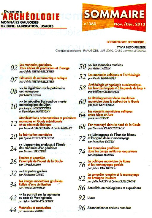 Dossier Archéologie N°360 Nov/Déc 2013 Archao11