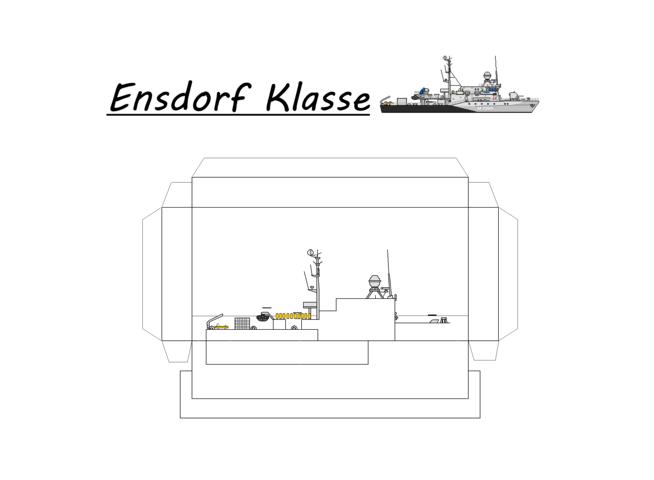 Halbschiff/ Bundesmarine Ensdorf Klasse Typ 352 FERTIG F_115