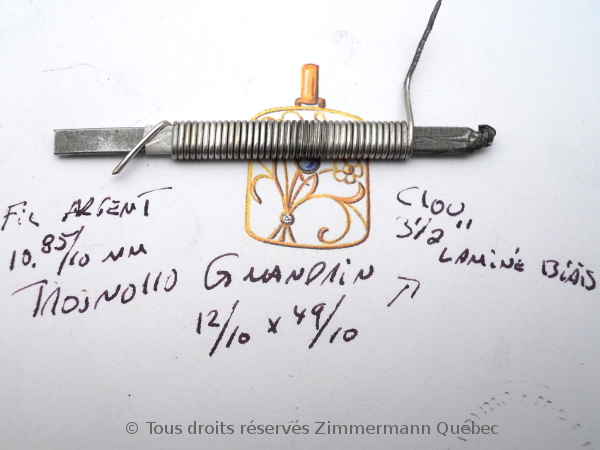 Trois échantillons de chaînes argent en vue d'une commande en platine. Dscn1029