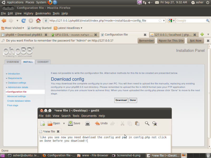 install - Guide install phpbb on ubuntu 1611
