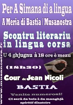 Literatura in caffè : café littéraire en langue corse Affich15