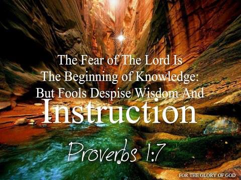 PROVERBS 1:7 11748210