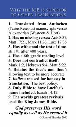 WHY THE KJV IS SUPERIOR TO OTHER TRANSLATIONS 13839511
