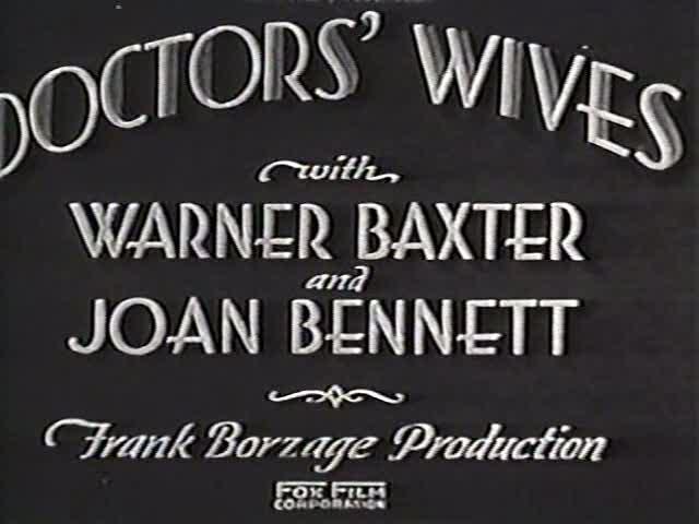 Doctors' Wives (1931) Doctor10