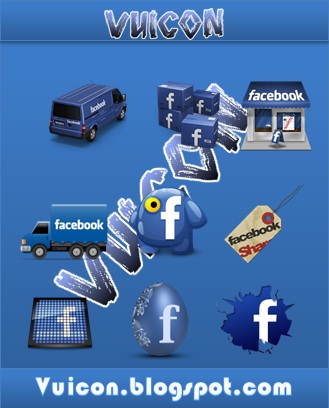 اكبر موسوعة ايقونات للفيس بوك | 50 icon for facebook Vuicon10