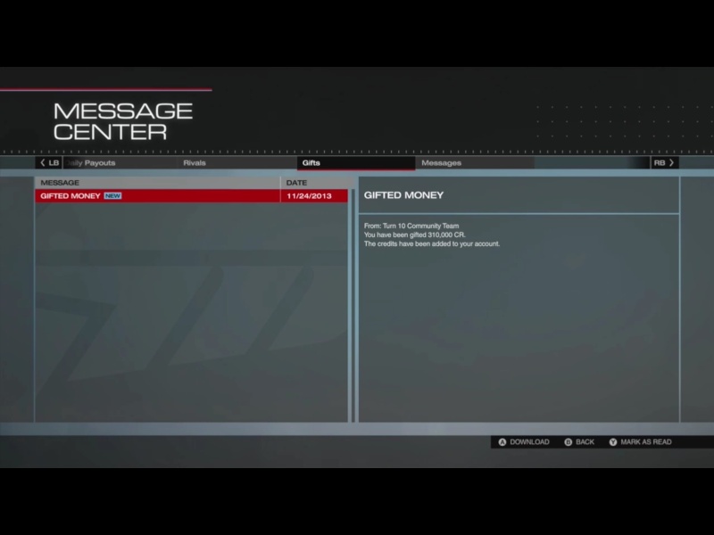 Forza 5 rewards Image11