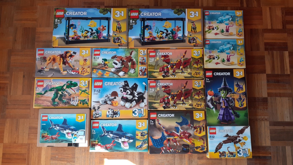 [VDS] Legos Creator 3 en 1 (13 sets) + Hommage Lego House + Polybags 20230210