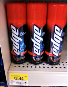 Edge or Skintimate Shave Gel only $1.44 at Walmart Edge-s10