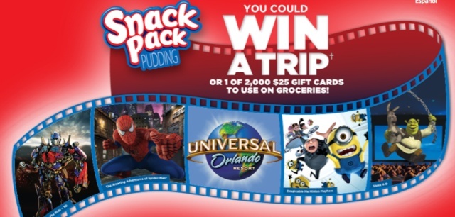 Snack Pack On Pack Instant Win and Sweepstakes ends 4/30 Screen16