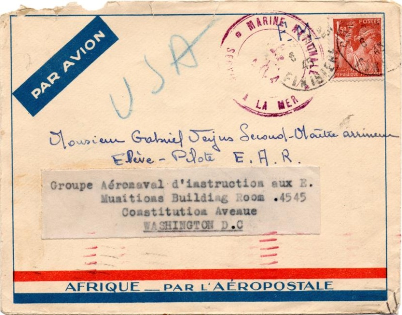 Lettre adressée à la Mission Militaire Française. 1945_n10