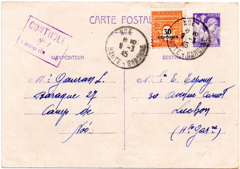 Tarif des cartes postales pendant la Deuxième Guerre mondiale 1945_n14