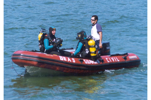 Fotografías de la Unidad de Actividades Subacuáticas de la Guardia Civil Geas310