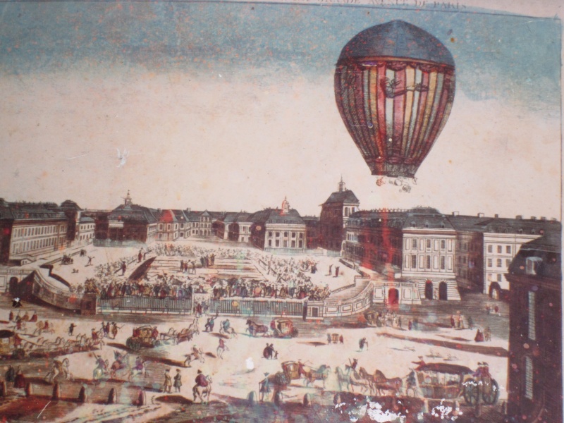 La conquête du ciel au XVIIIe siècle, les premiers ballons et montgolfières !  - Page 3 Ballon11