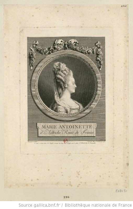 Portraits de Marie-Antoinette : les gravures, estampes, mezzotintes, aquatintes etc.  F111