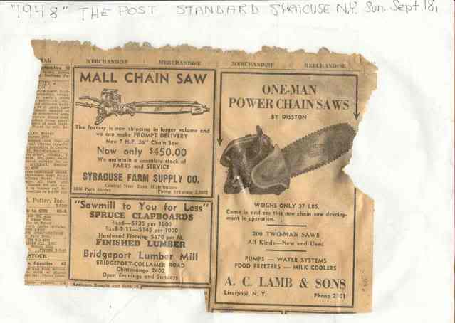 disston chainsaws 1948sy10
